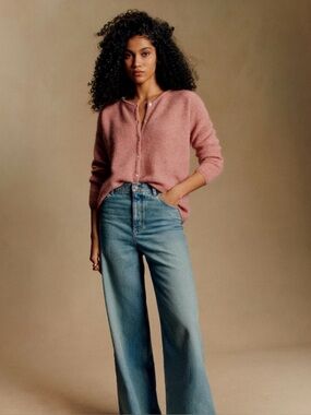 Sezane Gaspard Cardigan Rosewood - Size S